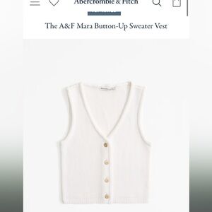 The A&F Mara Button-Up Sweater Vest